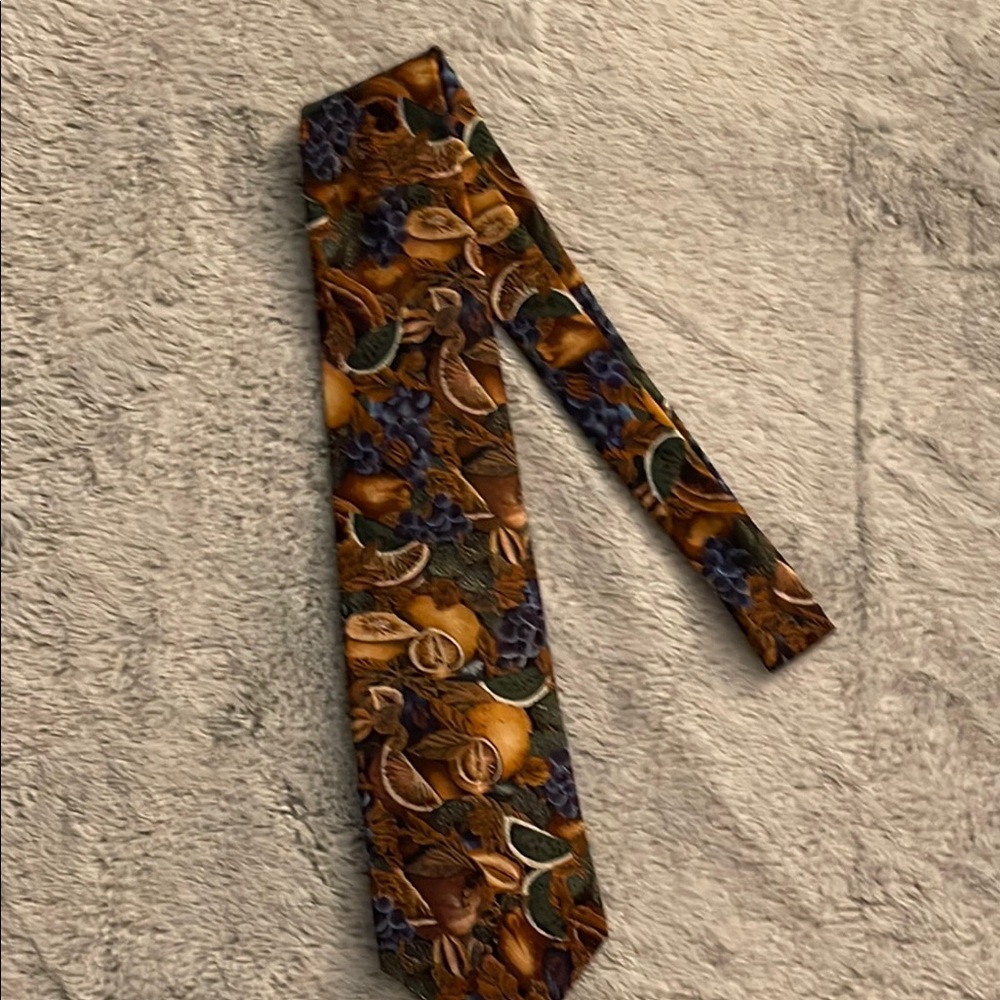 Ferrell Reed Men's Brown Patterned Tie - Picture 1 of 4